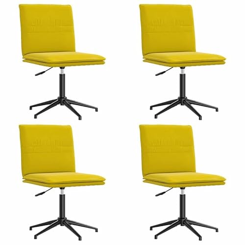 Eleganz Esszimmerstühle 4er Set - Gelbe Samt Stühle für Wohnzimmer & Küche - Bequeme & Stabile Dining Chairs - Moderne Möbel für Stilvolles Ambiente Eleganz Esszimmerstühle 4er Set - Gelbe Samt Stühle für Wohnzimmer & Küche - Bequeme & Stabile Dining Chairs - Moderne Möbel für Stilvolles Ambiente von Eleganz