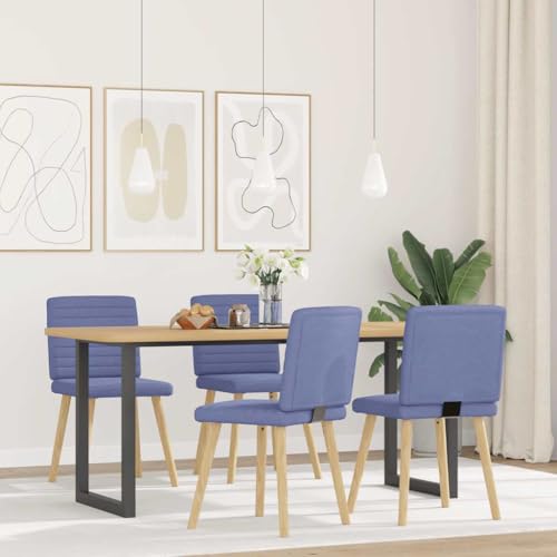 Eleganz Esszimmerstühle 4er Set Jeansblau - Moderne Ottomane für Wohnzimmer & Essbereich, Bequemer Stoffbezug, Stabile Konstruktion - Ideal für Familien & Gastgeber Eleganz Esszimmerstühle 4er Set Jeansblau - Moderne Ottomane für Wohnzimmer & Essbereich, Bequemer Stoffbezug, Stabile Konstruktion - Ideal für Familien & Gastgeber von Eleganz
