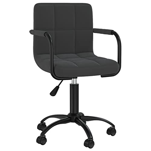 Eleganz Esszimmerstühle 4er Set drehbar - Moderne Samt Stühle für Wohnzimmer & Küche - Bequeme Drehstühle in Schwarz - Ideal für Esszimmer & Homeoffice von Eleganz