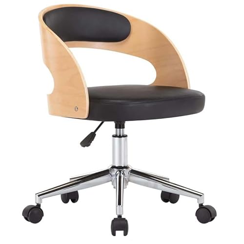 Eleganz Esszimmerstuhl Drehbar - Moderner Drehstuhl mit Bugholz & Kunstleder für Küche oder Wohnzimmer - Bequem & Langlebig von Eleganz