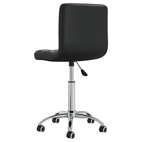 Eleganz Esszimmerstuhl Drehbar – Moderner Drehstuhl mit Kunstleder in Schwarz, Hochwertiger Schreibtischstuhl für Küche & Wohnzimmer, Langlebig & Bequem von Eleganz