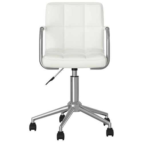Eleganz Esszimmerstuhl Drehbar - Weißer Kunstleder Drehstuhl für Küche & Wohnzimmer, Hochwertiger & Bequemer Schreibtischstuhl mit Stabilem Gestell, Moderne Designlösung für Ihre Einrichtung Eleganz Esszimmerstuhl Drehbar - Weißer Kunstleder Drehstuhl für Küche & Wohnzimmer, Hochwertiger & Bequemer Schreibtischstuhl mit Stabilem Gestell, Moderne Designlösung für Ihre Einrichtung von Eleganz