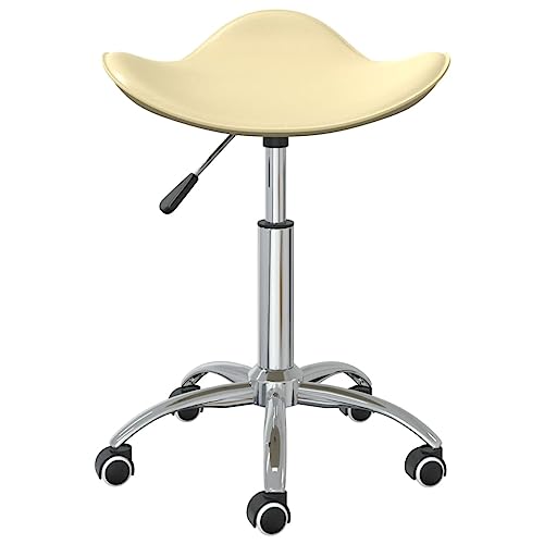 Eleganz Esszimmerstuhl Drehbar mit Kunstleder Creme – Moderner Drehstuhl für Küche & Wohnzimmer, Langlebig & Bequem – Perfekte Ergänzung für Ihre Möbel von Eleganz