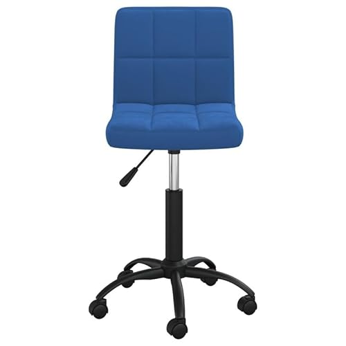 Eleganz Esszimmerstuhl drehbar - Moderner Drehstuhl aus blauem Samt, ergonomisch & platzsparend für Wohnzimmer, Küche oder Homeoffice von Eleganz