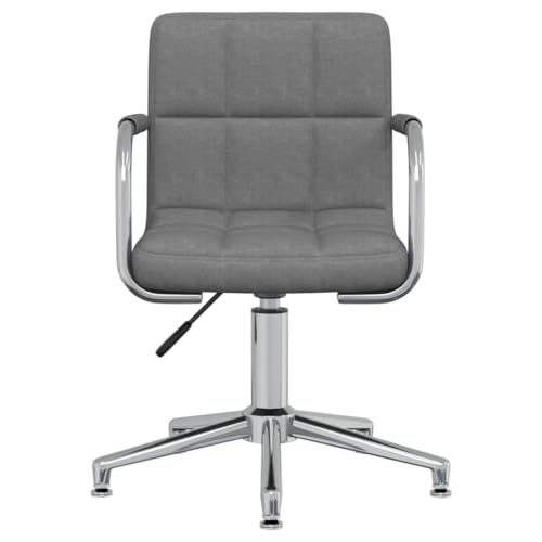 Eleganz Esszimmerstuhl drehbar hellgrau Stoff - Moderner Schreibtischstuhl & Küchenstuhl, 360° drehbar mit bequemer Stoffpolsterung, ideal für Esszimmer, Büro oder Homeoffice Eleganz Esszimmerstuhl drehbar hellgrau Stoff - Moderner Schreibtischstuhl & Küchenstuhl, 360° drehbar mit bequemer Stoffpolsterung, ideal für Esszimmer, Büro oder Homeoffice von Eleganz