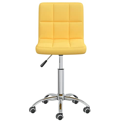 Eleganz Esszimmerstuhl drehbar senfgelb Stoff - Moderner Drehstuhl für Küche & Wohnzimmer, bequem & langlebig, Platzsparend für kleine Räume von Eleganz