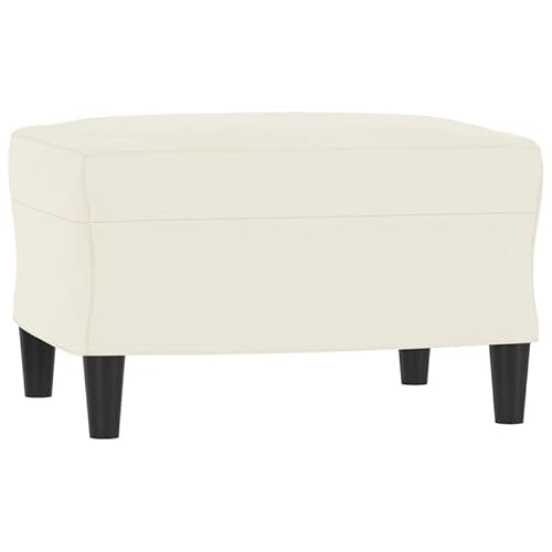 Eleganz Fußhocker aus Samt 60x50x41 cm – Bequemer Hocker für Wohnzimmer und Schlafzimmer, weich und stabil, ideal als Fußauflage oder Sitzhocker von Eleganz