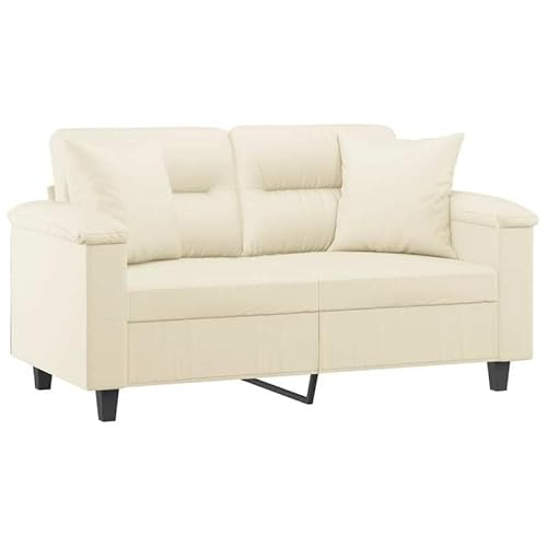 Eleganz Futon Sofa 120 cm Kunstleder Creme – 2-Sitzer mit Zierkissen, platzsparend für kleine Wohnungen, langlebig und pflegeleicht Eleganz Futon Sofa 120 cm Kunstleder Creme – 2-Sitzer mit Zierkissen, platzsparend für kleine Wohnungen, langlebig und pflegeleicht von Eleganz