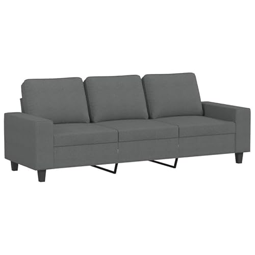 Eleganz Futon Sofa 180 cm Dunkelgrau Stoff – Bequemes 3-Sitzer Sofa für Wohnzimmer oder Büro, Langlebig & Pflegeleicht – Ideal für kleine Räume von Eleganz