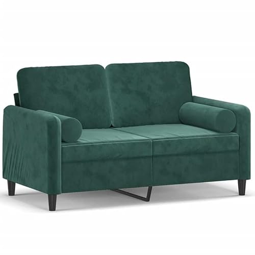 Eleganz Futon Sofa 2-Sitzer Samt Dunkelgrün 120 cm mit Zierkissen – Bequemes Sofa für Wohnzimmer oder kleine Räume, langlebig und pflegeleicht Eleganz Futon Sofa 2-Sitzer Samt Dunkelgrün 120 cm mit Zierkissen – Bequemes Sofa für Wohnzimmer oder kleine Räume, langlebig und pflegeleicht von Eleganz