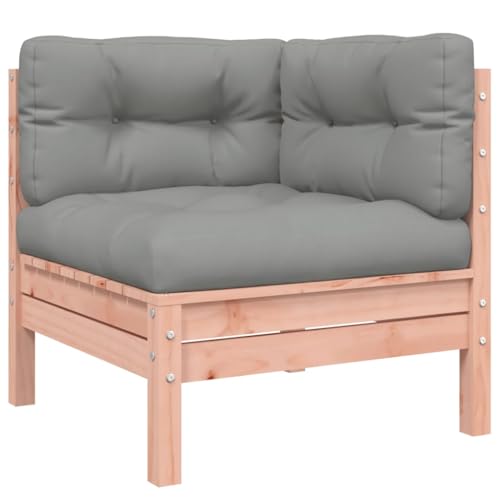 Eleganz Garten-Ecksofa aus massivem Douglasienholz (unbehandelt) - Langlebiges und umweltfreundliches Gartensitzmöbel für Terrasse und Garten von Eleganz