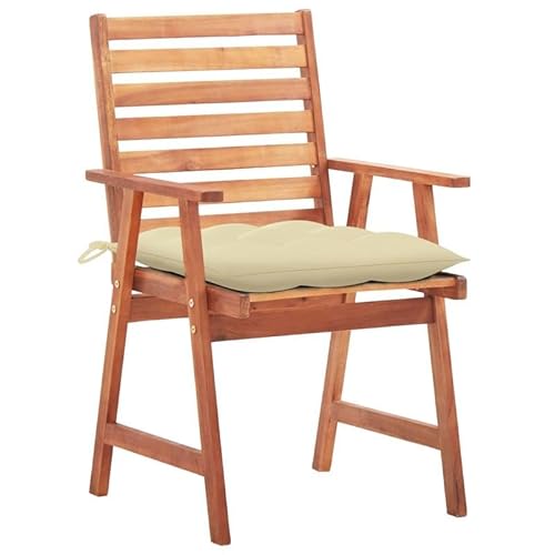 Eleganz Garten-Essstühle 2 STK. mit Kissen aus Massivholz Akazie - Langlebige Gartensitzmöbel für Terrasse & Balkon - Bequeme Sitzlösung mit Style Eleganz Garten-Essstühle 2 STK. mit Kissen aus Massivholz Akazie - Langlebige Gartensitzmöbel für Terrasse & Balkon - Bequeme Sitzlösung mit Style von Eleganz