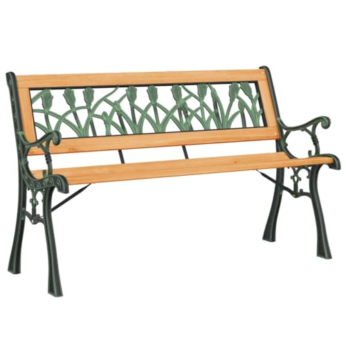 Eleganz Gartenbank 116 cm aus massivem Tannenholz und Stahl - Langlebiges Gartensitzmöbel für Terrasse und Garten - Stilvoll und robust Eleganz Gartenbank 116 cm aus massivem Tannenholz und Stahl - Langlebiges Gartensitzmöbel für Terrasse und Garten - Stilvoll und robust von Eleganz