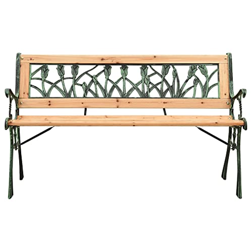 Eleganz Gartenbank 122 cm aus massivem Tannenholz und Gusseisen - Langlebiges Gartensitzmöbel für Terrasse und Garten - PVC-Beschichtung für Wetterbeständigkeit Eleganz Gartenbank 122 cm aus massivem Tannenholz und Gusseisen - Langlebiges Gartensitzmöbel für Terrasse und Garten - PVC-Beschichtung für Wetterbeständigkeit von Eleganz