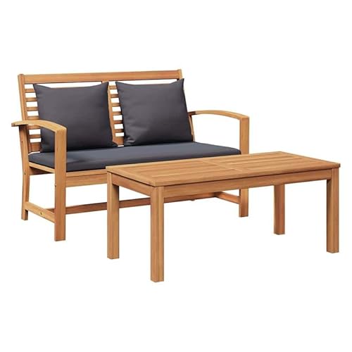Eleganz Gartenbank aus Teak-Massivholz 110 cm - Langlebige Gartensitzbank für Terrasse und Garten - Robustes Design für Außenbereich von Eleganz