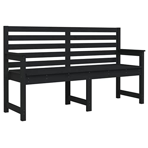 Eleganz Gartenbank aus massivem Kiefernholz, robust und wetterfest, ideal für Garten, Terrasse oder Balkon, perfekt für Familien und Naturliebhaber von Eleganz
