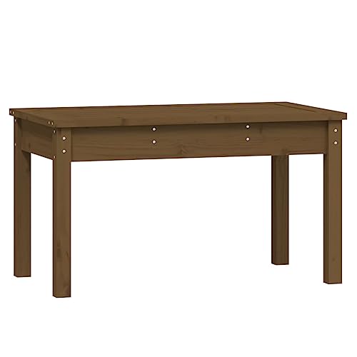 Eleganz Gartenbank aus massivem Kiefernholz 80x44x45 cm - langlebig & wetterfest - perfekt für Terrasse und Garten von Eleganz