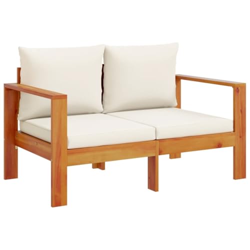 Eleganz Gartensofa 2-Sitzer aus Akazien-Massivholz, ölbehandelt – Langlebiges und stilvolles Gartensitzmöbel für Terrasse und Garten von Eleganz