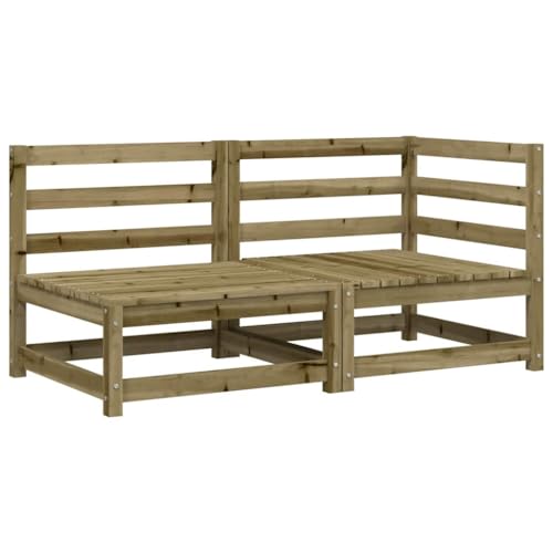 Eleganz Gartensofa 2-Sitzer aus kesseldruckimprägniertem Kiefernholz – Langlebiges und wetterfestes Gartensitzmöbel für Terrasse und Garten von Eleganz