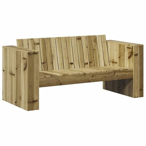 Eleganz Gartensofa aus imprägniertem Kiefernholz – Langlebiges Gartensitzmöbel für Terrasse und Garten, 134 x 60 x 62 cm Eleganz Gartensofa aus imprägniertem Kiefernholz – Langlebiges Gartensitzmöbel für Terrasse und Garten, 134 x 60 x 62 cm von Eleganz