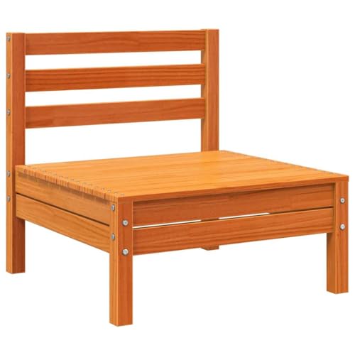 Eleganz Gartensofa ohne Armlehnen aus massivem Kiefernholz - Langlebiges und natürliches Gartensitzmöbel für Terrasse und Garten von Eleganz