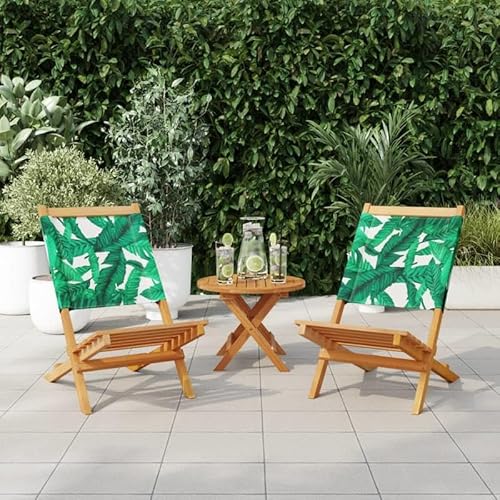 Eleganz Gartenstühle 2er-Set aus massivem Akazienholz mit Öl-Finish & strapazierfähigem Polyester-Stoff – langlebig und wetterfest für Terrasse, Balkon oder Garten Eleganz Gartenstühle 2er-Set aus massivem Akazienholz mit Öl-Finish & strapazierfähigem Polyester-Stoff – langlebig und wetterfest für Terrasse, Balkon oder Garten von Eleganz