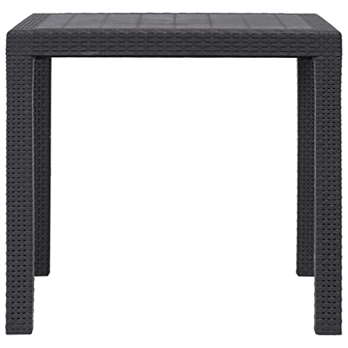 Eleganz Gartentisch Braun 79x79x72 cm Kunststoff Rattan-Optik - Langlebig & pflegeleicht für Terrasse & Garten - Modernes Design für Outdoor-Komfort Eleganz Gartentisch Braun 79x79x72 cm Kunststoff Rattan-Optik - Langlebig & pflegeleicht für Terrasse & Garten - Modernes Design für Outdoor-Komfort von Eleganz