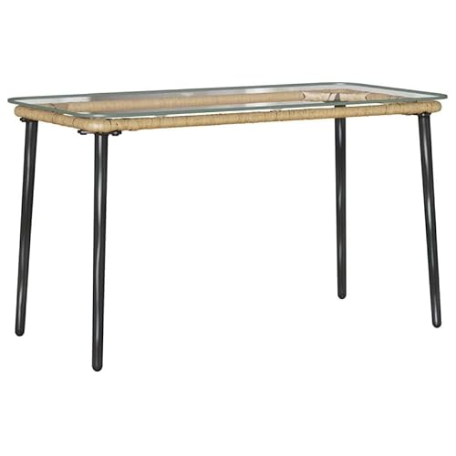 Eleganz Gartentisch aus Poly Rattan 80 x 40 x 45.5 cm - Moderner Outdoor-Tisch für Balkon, Terrasse oder Garten - Wetterfest & pflegeleicht Eleganz Gartentisch aus Poly Rattan 80 x 40 x 45.5 cm - Moderner Outdoor-Tisch für Balkon, Terrasse oder Garten - Wetterfest & pflegeleicht von Eleganz