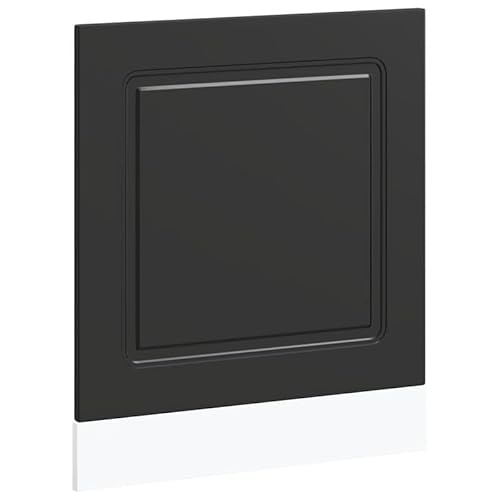 Eleganz Geschirrspülerblende Kalmar Schwarz 60x1,5x67 cm aus Holzwerkstoff - Küchenschrankfront für Moderne Küchen, langlebig und stilvoll von Eleganz