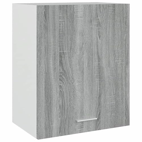 Eleganz Hängeschrank Grau Sonoma 50x31x60 cm aus Holzwerkstoff - Moderner Küchenschrank für kleine Räume, langlebig und platzsparend von Eleganz