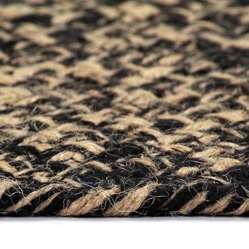 Eleganz Handgewebter Jute Teppich - Natur & Schwarz 120 cm - Geflochtene Jute und Baumwolle - Ökologisch & Langlebig - Wohnzimmer, Schlafzimmer - Nachhaltiger Wohntrend Eleganz Handgewebter Jute Teppich - Natur & Schwarz 120 cm - Geflochtene Jute und Baumwolle - Ökologisch & Langlebig - Wohnzimmer, Schlafzimmer - Nachhaltiger Wohntrend von Eleganz