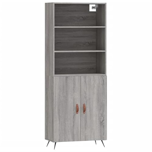 Eleganz Highboard Grau Sonoma 69,5x34x180 cm | Wohnzimmermöbel-Set aus Holzwerkstoff | Platzsparend & Stilvoll | Ideal für Moderne Wohnzimmer Eleganz Highboard Grau Sonoma 69,5x34x180 cm | Wohnzimmermöbel-Set aus Holzwerkstoff | Platzsparend & Stilvoll | Ideal für Moderne Wohnzimmer von Eleganz