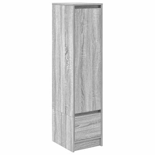 Eleganz Highboard Grau Sonoma - Moderner Schrank für Wohnzimmermöbel-Sets | 29,5x34x119,5 cm | Holzwerkstoff | Stilvoll & Platzsparend | Ideal für kleine Wohnungen von Eleganz