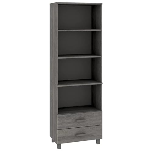 Eleganz Highboard HAMAR Hellgrau | Wohnzimmermöbel-Set aus Massivholz Kiefer | Stilvolles & Langlebiges Regal für Wohnzimmer | 60x35x180 cm | Ideal für Moderne Einrichtungen Eleganz Highboard HAMAR Hellgrau | Wohnzimmermöbel-Set aus Massivholz Kiefer | Stilvolles & Langlebiges Regal für Wohnzimmer | 60x35x180 cm | Ideal für Moderne Einrichtungen von Eleganz