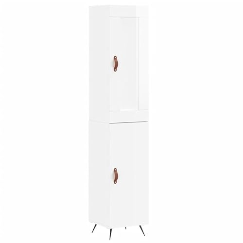 Eleganz Highboard Hochglanz-Weiß 34,5x34x180 cm - Moderner Wohnzimmerschrank aus Holzwerkstoff, Platzsparend & Stilvoll - Ideal für Kleine Räume Eleganz Highboard Hochglanz-Weiß 34,5x34x180 cm - Moderner Wohnzimmerschrank aus Holzwerkstoff, Platzsparend & Stilvoll - Ideal für Kleine Räume von Eleganz