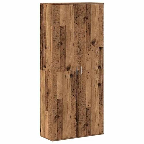 Eleganz Highboard aus Holzwerkstoff 80 x 35 x 180 cm - Wohnzimmermöbel-Set im Landhausstil mit viel Stauraum - Modernes Regal für Wohnzimmer & Essbereich von Eleganz