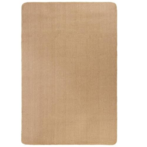 Eleganz Jute Teppich 160x230 cm Natur - Gewebte, ringgesponnene Jute mit Latexrücken - Langlebig & umweltfreundlich - Ideal für Wohnzimmer, Schlafzimmer Eleganz Jute Teppich 160x230 cm Natur - Gewebte, ringgesponnene Jute mit Latexrücken - Langlebig & umweltfreundlich - Ideal für Wohnzimmer, Schlafzimmer von Eleganz