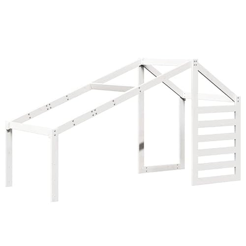 Eleganz Kinderbett Dach Weiß 198x87x113 cm aus Massivholz Kiefer - Langlebiges & Natürliches Design für sicheres Schlafen - Perfekt für Kinderzimmer Eleganz Kinderbett Dach Weiß 198x87x113 cm aus Massivholz Kiefer - Langlebiges & Natürliches Design für sicheres Schlafen - Perfekt für Kinderzimmer von Eleganz