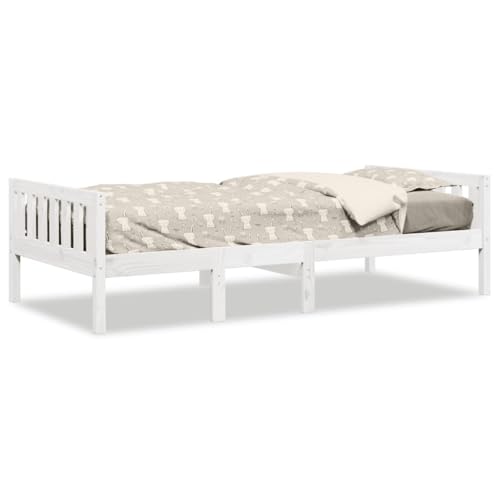 Eleganz Kinderbett Weiß 90x200 cm aus Massivholz Kiefer - Langlebiges Babybett ohne Matratze für sicheres Schlafen | Eco Freundlich & Stabil Eleganz Kinderbett Weiß 90x200 cm aus Massivholz Kiefer - Langlebiges Babybett ohne Matratze für sicheres Schlafen | Eco Freundlich & Stabil von Eleganz