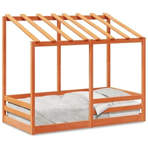 Eleganz Kinderbett mit Dach 70x140 cm aus Massivholz Kiefer | Schönes und langlebiges Bett für Kinderzimmer | Natürliches Design mit Dach für Geborgenheit Eleganz Kinderbett mit Dach 70x140 cm aus Massivholz Kiefer | Schönes und langlebiges Bett für Kinderzimmer | Natürliches Design mit Dach für Geborgenheit von Eleganz