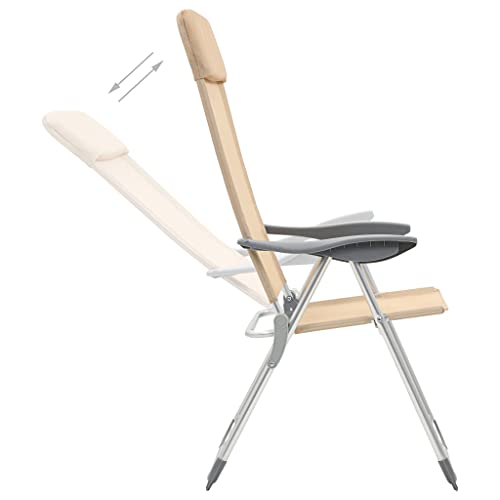 Eleganz Klappbare Campingstühle 2 STK. - Leicht & Stabil aus eloxiertem Aluminium & Textilene - Ideal für Camping, Wandern & Outdoor Eleganz Klappbare Campingstühle 2 STK. - Leicht & Stabil aus eloxiertem Aluminium & Textilene - Ideal für Camping, Wandern & Outdoor von Eleganz