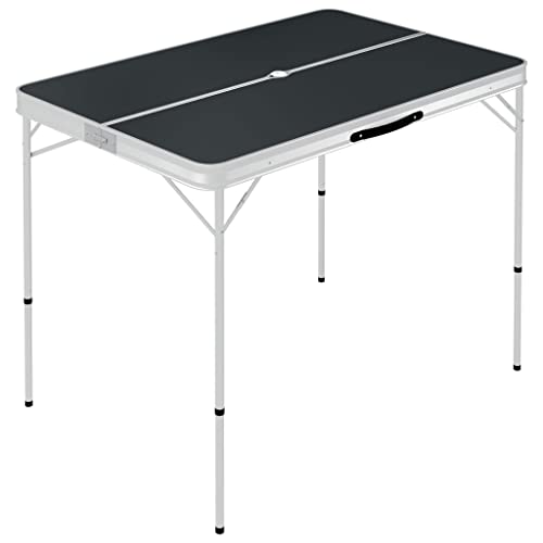 Eleganz Klappbarer Campingtisch mit 2 Sitzbänken aus Aluminium & MDF - Leicht, robust & platzsparend für Camping & Outdoor-Abenteuer Eleganz Klappbarer Campingtisch mit 2 Sitzbänken aus Aluminium & MDF - Leicht, robust & platzsparend für Camping & Outdoor-Abenteuer von Eleganz