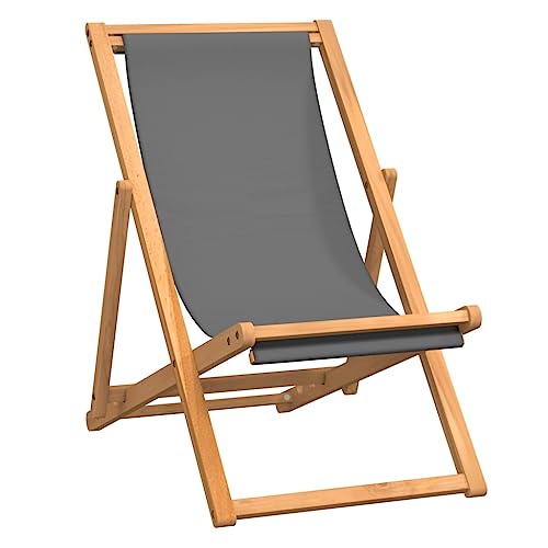 Eleganz Klappbarer Strandstuhl aus fein geschliffenem Teak-Hartholz mit wasserbasiertem Finish – Perfekt für Garten und Terrasse – Langlebig und stilvoll von Eleganz