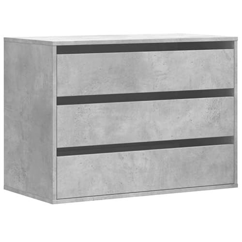 Eleganz Kommode Betongrau 80x41x58 cm | Wohnzimmermöbel aus Holzwerkstoff | Moderner Stauraum für Wohnzimmer & Schlafzimmer | Langlebig & Stilvoll Eleganz Kommode Betongrau 80x41x58 cm | Wohnzimmermöbel aus Holzwerkstoff | Moderner Stauraum für Wohnzimmer & Schlafzimmer | Langlebig & Stilvoll von Eleganz