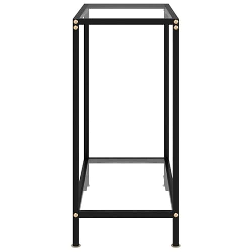 Eleganz Konsolentisch aus Hartglas - Moderner Couchtisch 60x35x75 cm mit pulverbeschichtetem Stahlgestell - Langlebig & Stilvoll für Wohnzimmer, Flur oder Büro Eleganz Konsolentisch aus Hartglas - Moderner Couchtisch 60x35x75 cm mit pulverbeschichtetem Stahlgestell - Langlebig & Stilvoll für Wohnzimmer, Flur oder Büro von Eleganz