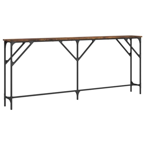 Eleganz Konsolentisch aus Räuchereiche 180x23x75 cm - Moderner Holzwerkstoff & Metall - Perfekt für Wohnzimmer & Flur - Stilvoll & Langlebig Eleganz Konsolentisch aus Räuchereiche 180x23x75 cm - Moderner Holzwerkstoff & Metall - Perfekt für Wohnzimmer & Flur - Stilvoll & Langlebig von Eleganz