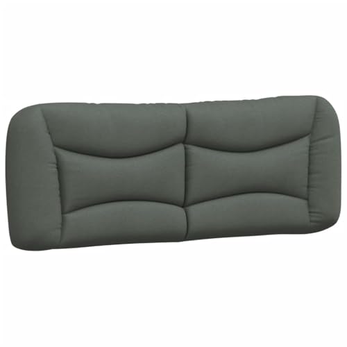 Eleganz Kopfteil-Kissen Hvar Dunkelgrau 140 cm - Hochwertiger Stoffbezug für Betten & Kopfboards | Bequem & Langlebig | Ideal für Schlafzimmer & Wohnbereich von Eleganz