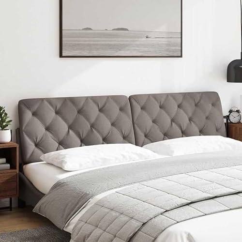 Eleganz Kopfteil-Kissen Taupe 200 cm - Stoffbezug für Bettgestelle & Kopfboards - Bequem & Langlebig - Perfekte Ergänzung für Schlafzimmer & Wohnbereich von Eleganz