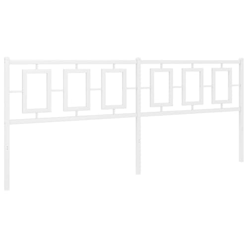 Eleganz Kopfteil Metall Weiß 193 cm - Modernes Bettgestell Kopfteil für Schlafzimmer - Langlebig & Stilvoll - Ideal für König- und Doppelbetten Eleganz Kopfteil Metall Weiß 193 cm - Modernes Bettgestell Kopfteil für Schlafzimmer - Langlebig & Stilvoll - Ideal für König- und Doppelbetten von Eleganz