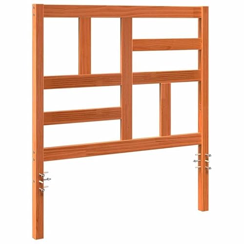 Eleganz Kopfteil aus Massivholz Kiefer - Bett Kopfteil 105.5 x 104 cm - Natur Wachsbraun - Langlebig und Stilvoll für Schlafzimmer von Eleganz